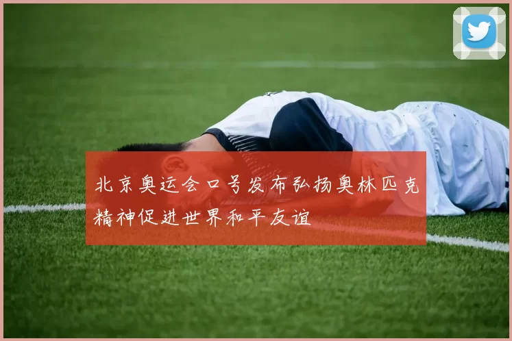 北京奥运会口号发布弘扬奥林匹克精神促进世界和平友谊